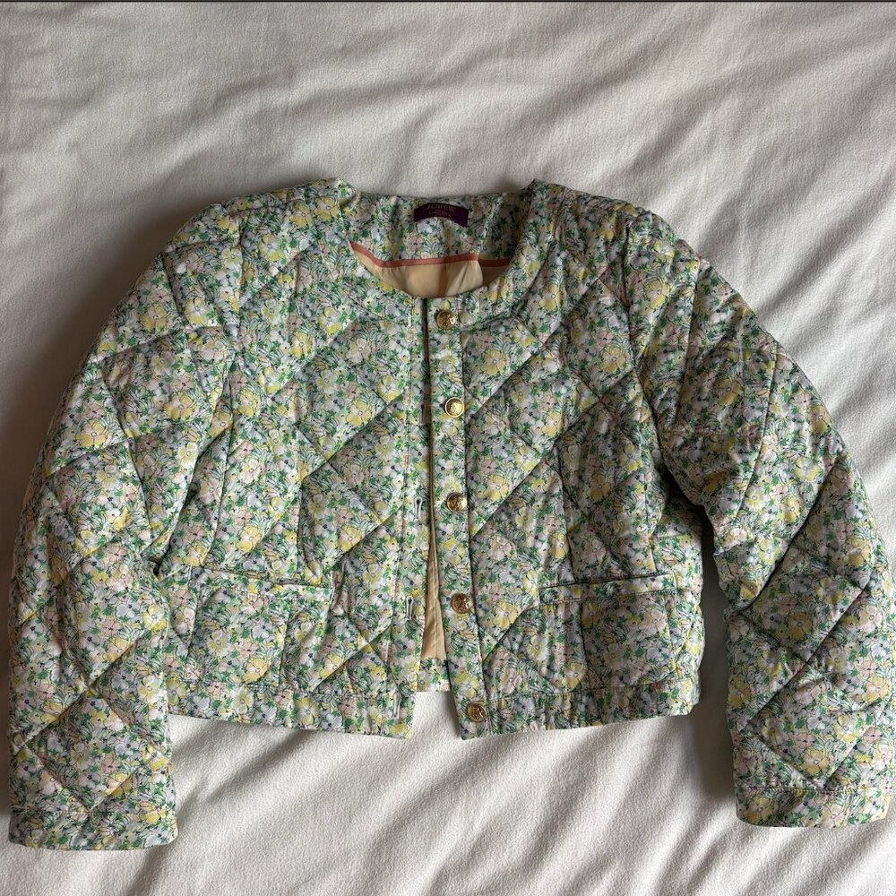 JCrew Limited-Edition Quilted Louisa Lady Jacket in Liberty Fabric